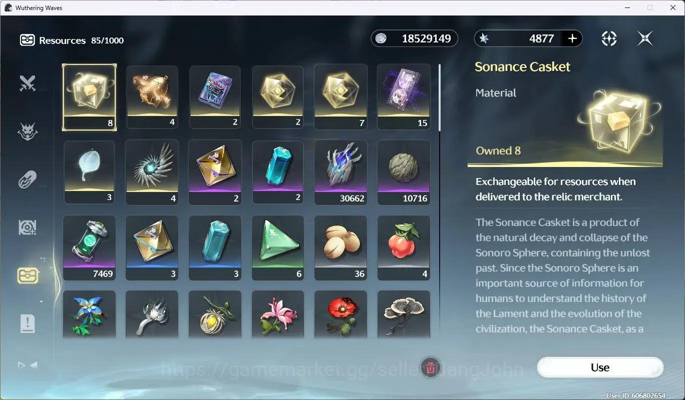 Wuthering Waves Accounts EU | UL 49 | Rank 5 | 2 Char Limit [Lucy RC5, Rebe image 8