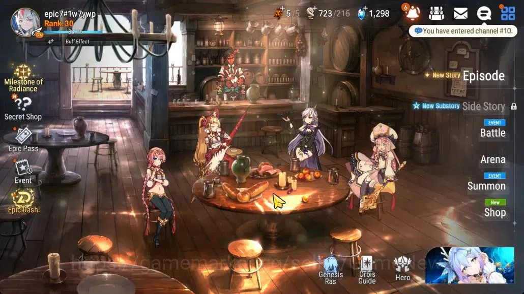 Epic Seven Accounts High-End GLOBAL UnVerif|New Era| 2 ML(Tidal Rift Elvira,New Moon Luna)+Elvira,Tenebria,etc|265 1