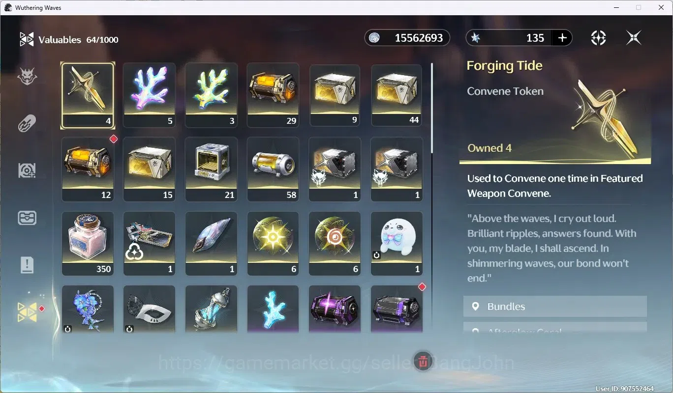 Wuthering Waves Accounts SEA|UL 51|Rank6|7 Char Limited [Denia,Hiyuki,]+Sig image 12