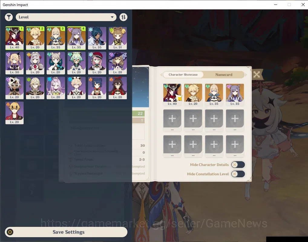 Genshin Impact Accounts ASIA|Starter|AR 22|1Limited+15(*4Character)| Chasc image 1