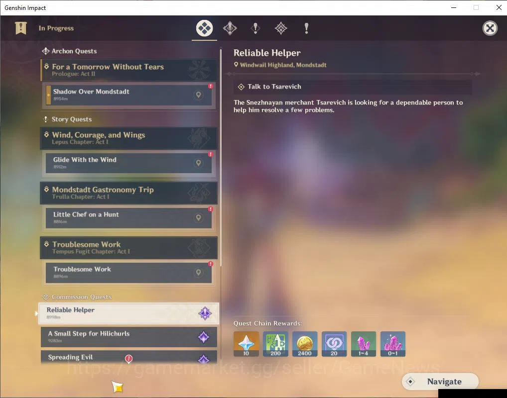 Genshin Impact Accounts ASIA|Starter|AR 22|1Limited+15(*4Character)| Chasc image 10