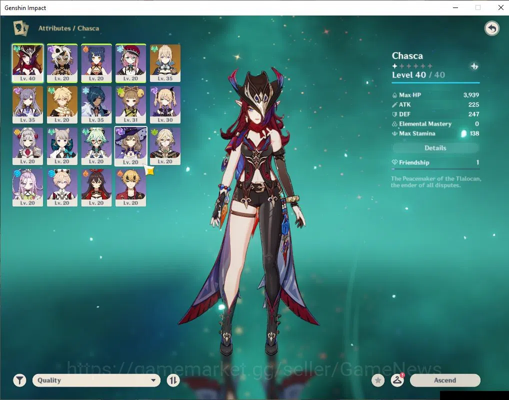 Genshin Impact Accounts ASIA|Starter|AR 22|1Limited+15(*4Character)| Chasc image 3