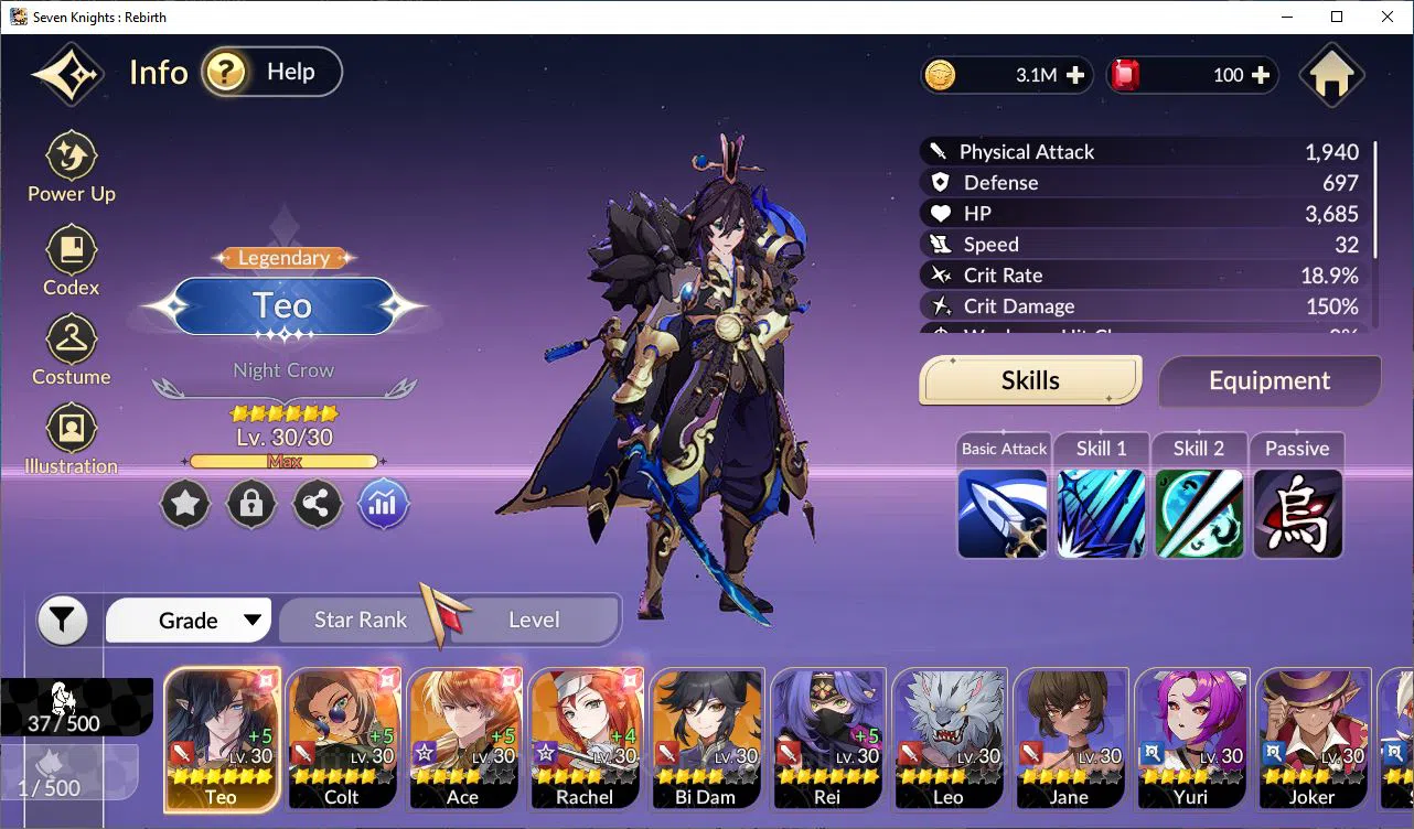 Seven Knights Re:Birth Accounts [Re:BIRTH] Global3000xxx |5 Legendary| (TeoB6,Colt image 11