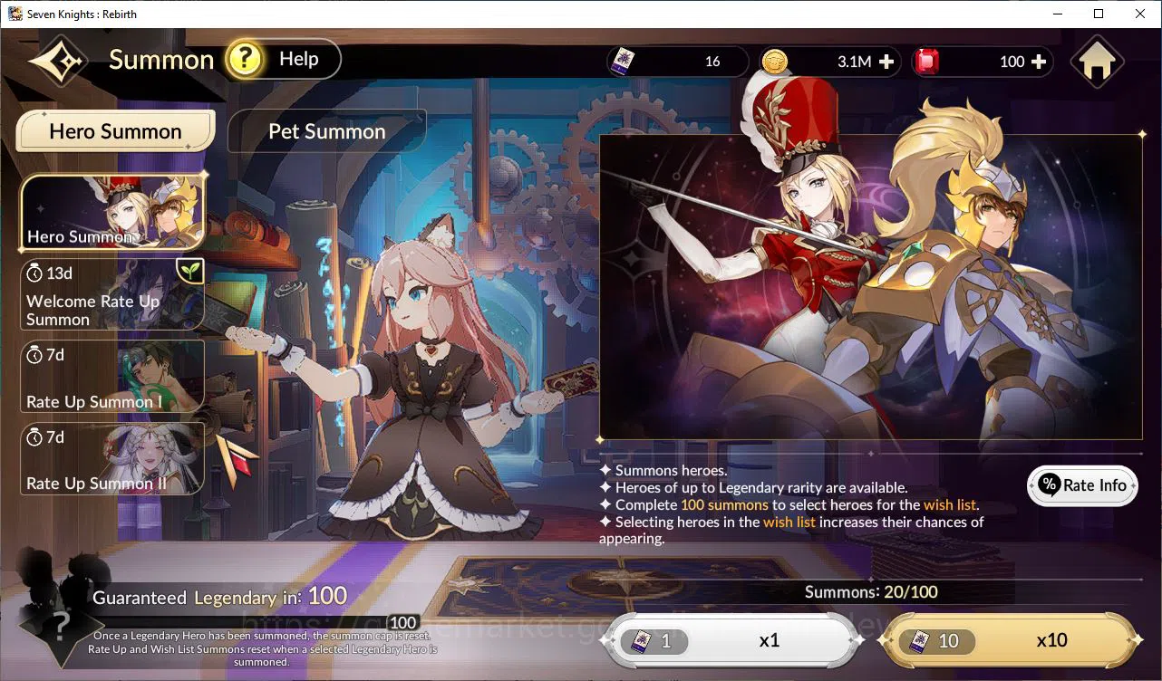 Seven Knights Re:Birth Accounts [Re:BIRTH] Global3000xxx |5 Legendary| (TeoB6,Colt image 3