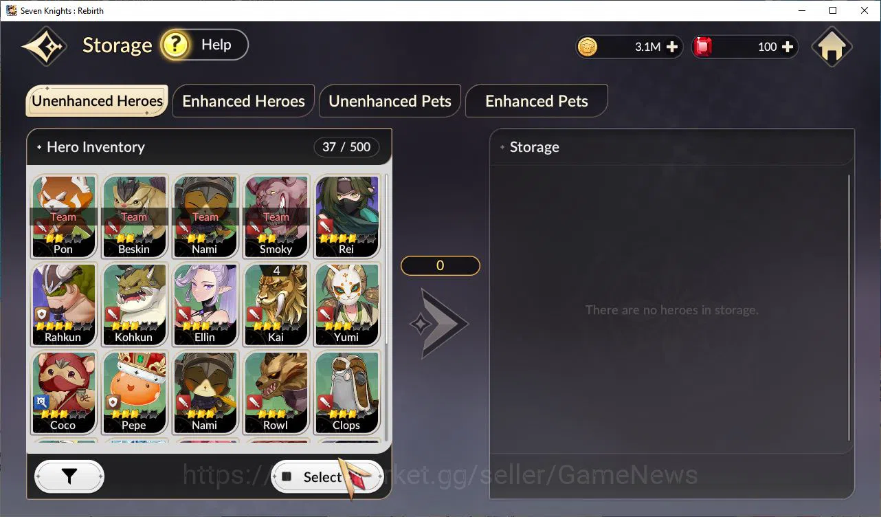 Seven Knights Re:Birth Accounts [Re:BIRTH] Global3000xxx |5 Legendary| (TeoB6,Colt image 4