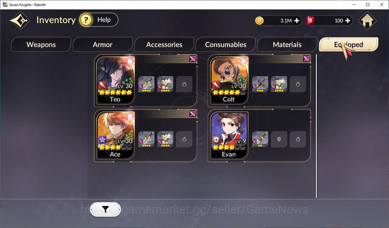 Seven Knights Re:Birth Accounts [Re:BIRTH] Global3000xxx |5 Legendary| (TeoB6,Colt image 5