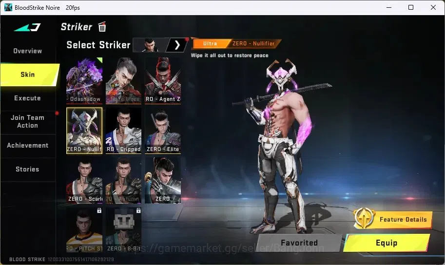 Blood Strike Accounts ASIA | 1 ETERNAL: ZERO-Odashadow | 2 EVA GUNS | 2  image 16