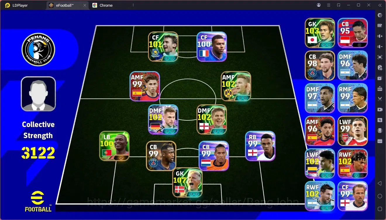 eFootball Accounts Legends & Iconic Players Mobile |PW 3122|Epic Schmeichel,Gerrard,Narazaki,Reus,Shevchenko|Showtime 1