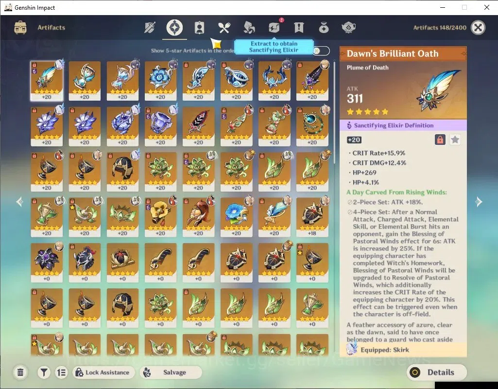 Genshin Impact Accounts ASIA|AR 53|5 Limited+3(*5Weapon)|Nilou+Sign,Varka, image 5