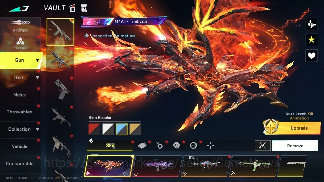 Blood Strike Accounts Others Asia|3 EVO (M4A1 Tiadraco Lv5,SVD Reaper Lv2,NOVA Shardcrown Lv2) 16 ETERNAL UMP45 Infinite 1
