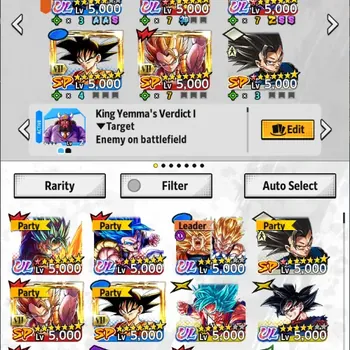 Dragon Ball Legends Accounts High-End Android |Lv.152|104M Total Power|275 CC|1 LR Broly: Fury|8 UL Super Saiyan Goku,SSGSS