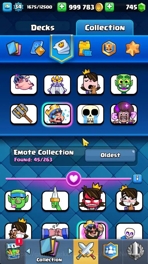Clash Royale Accounts Midgame Lv 34|Trophy 5502|KTL 12|Limited Skin|Card 108| 5 EVO 1 Champ 15 Legendary 33 Epic 30 Rare 29 14