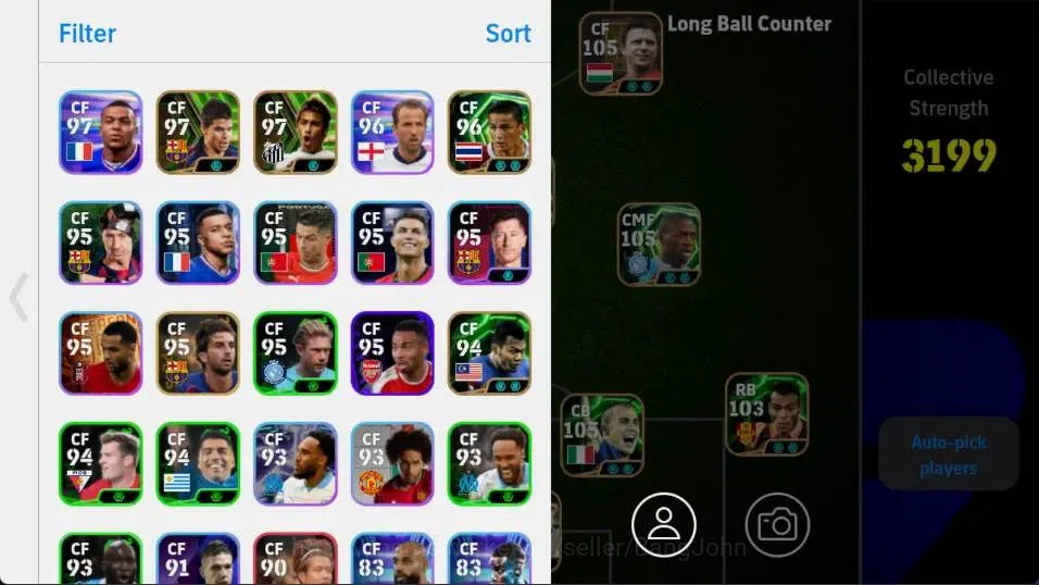 eFootball Accounts Android|PW 3199|OliverKahn Tsubasa|Epc Yaya|Epc Fe image 3