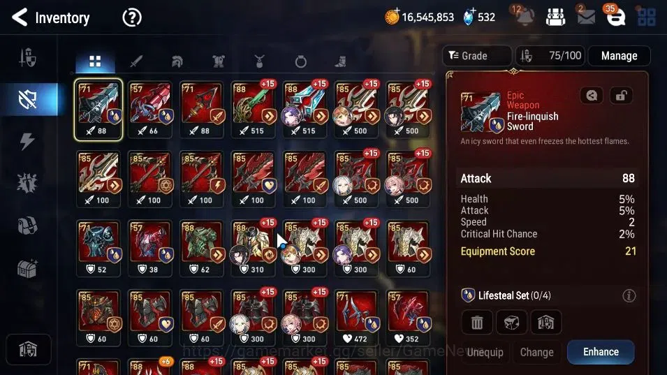 Epic Seven Accounts GLOBAL Unverif|New Era|4 ML (Har Seti,LH Cermia,NC image 15