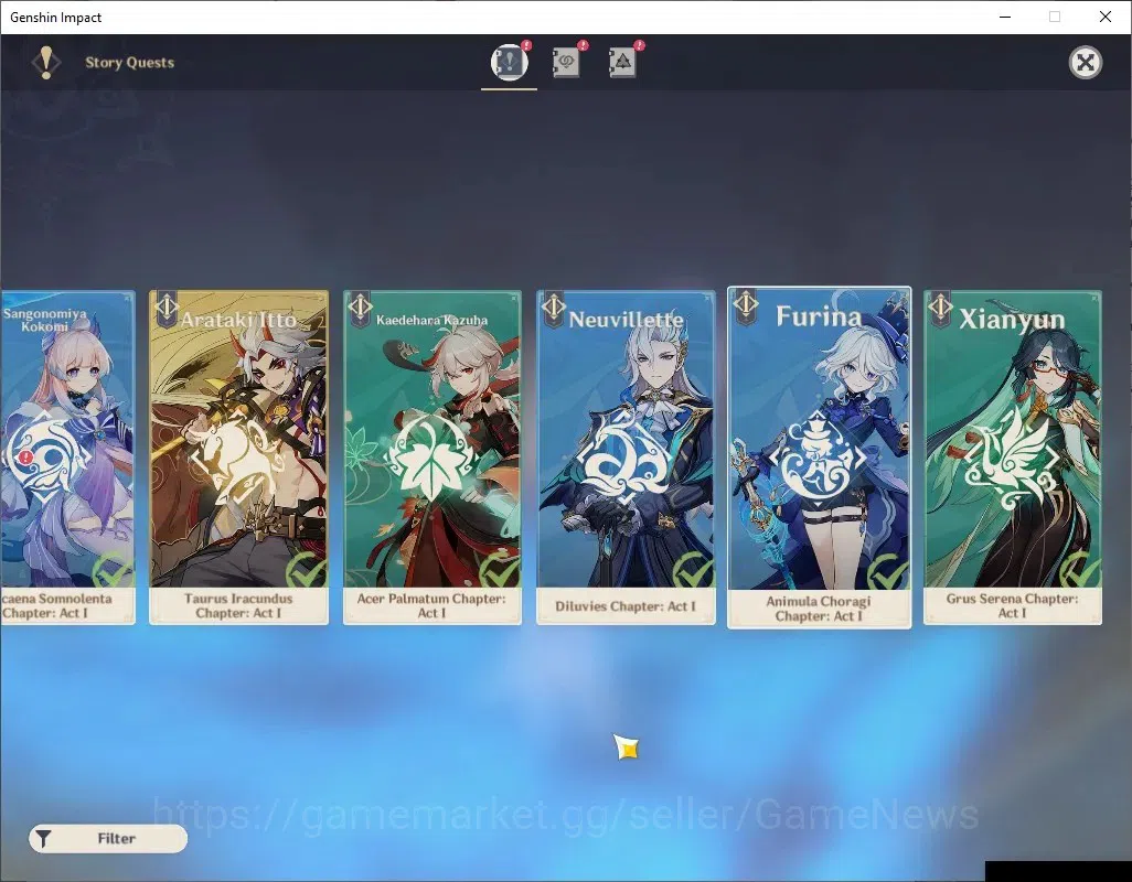 Genshin Impact Accounts ASIA |AR 55 |4 Limited + 4 (*5 Standard) + 1 (*5We image 19