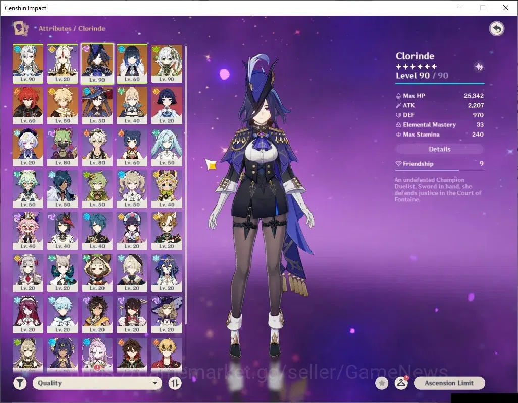 Genshin Impact Accounts ASIA |AR 55 |4 Limited + 4 (*5 Standard) + 1 (*5We image 4