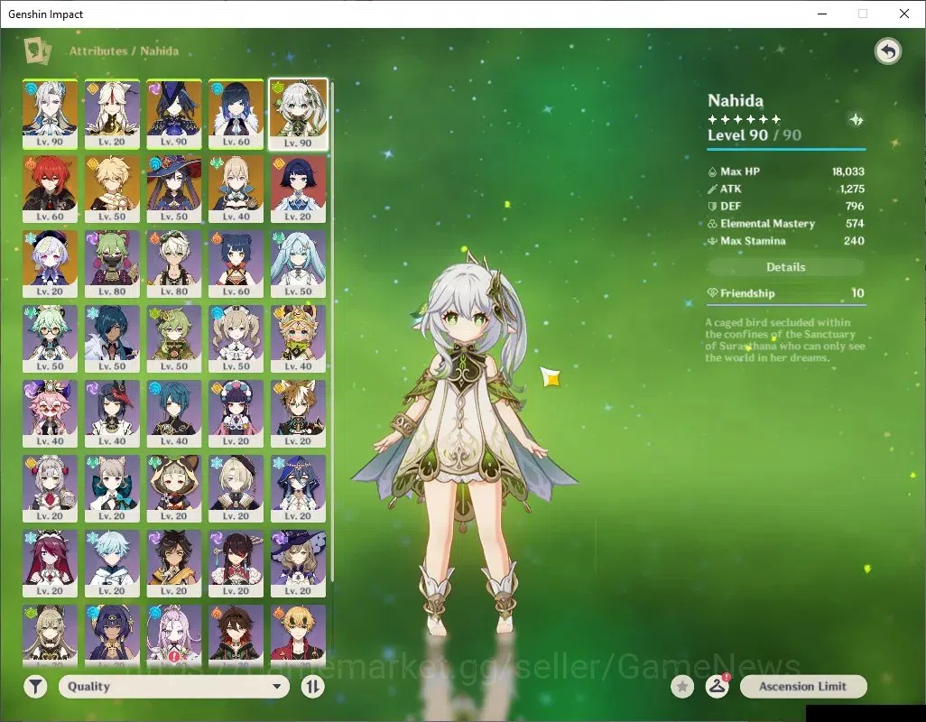 Genshin Impact Accounts ASIA |AR 55 |4 Limited + 4 (*5 Standard) + 1 (*5We image 6