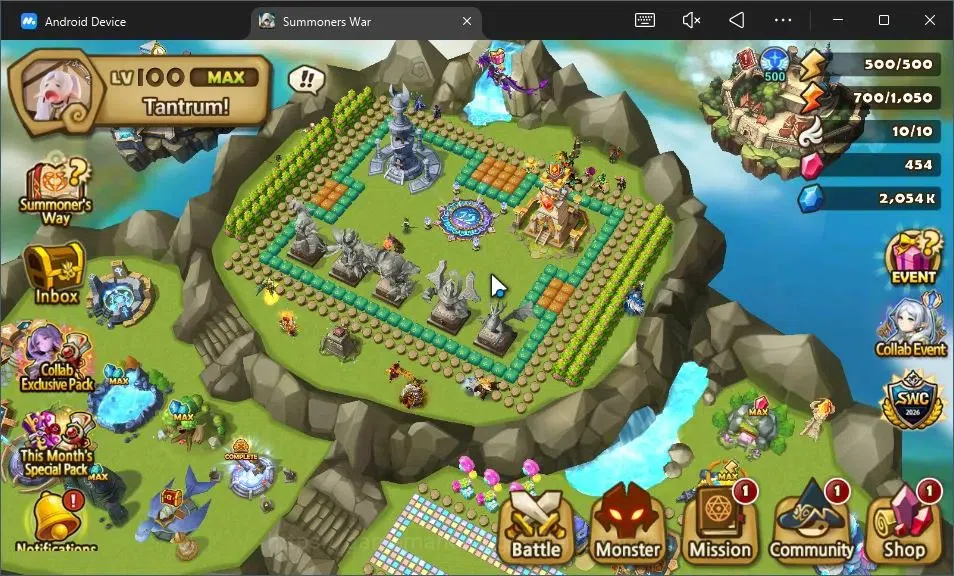 Summoners War: Sky Arena Accounts End-Game ASIA |Lv100|3 LD(Nephthys,Amarna,Triana)|39 NB5|Tanjiro Kamado Collab|Fast 1