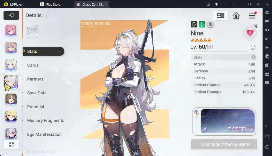 Chaos Zero Nightmare Accounts Global | Lv.51| 7 SSR Khalipe,Tiphera,Veronica,Nin image 19
