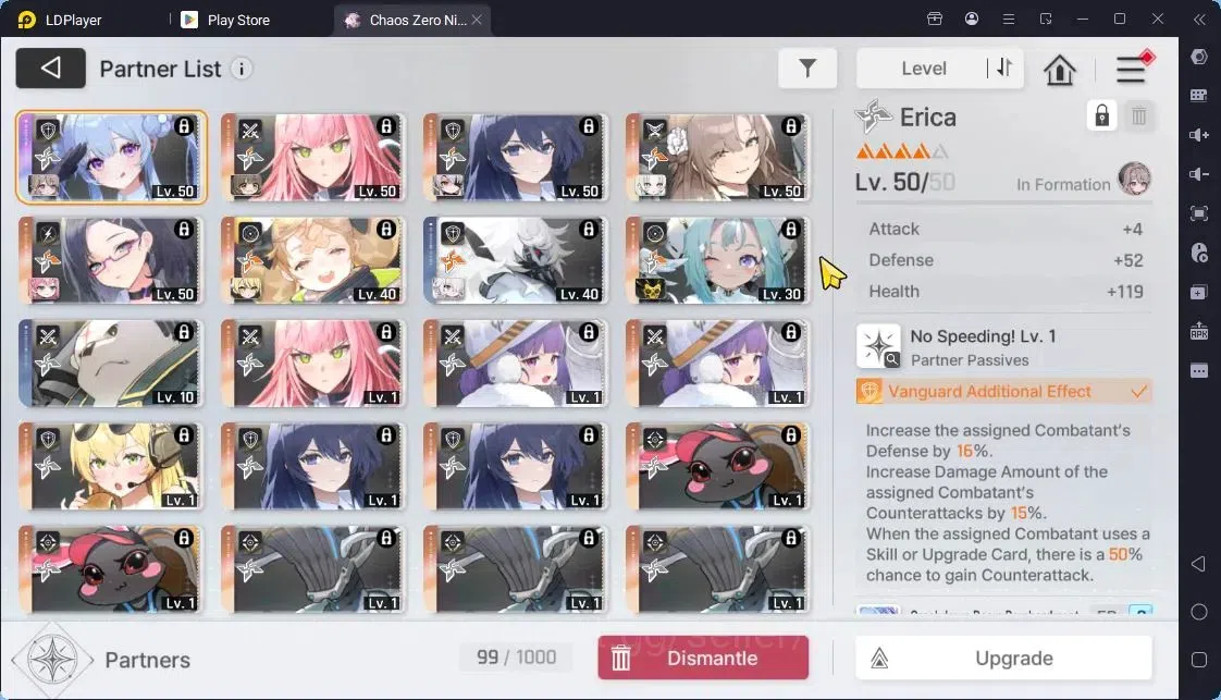 Chaos Zero Nightmare Accounts Global | Lv.51| 7 SSR Khalipe,Tiphera,Veronica,Nin image 8