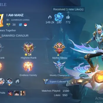 Mobile Legends: Bang Bang Accounts Collector Global|130S|Expert|CC Natalia,VENOM Gusion Harley,DT Estes Valir,Lightborn