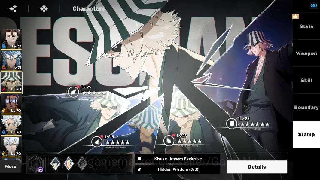 BLEACH: Soul Resonance Accounts NuverseSEA|LV 63|9 SSR [Aizen,UraharaB1,Gin,Yoruic image 11