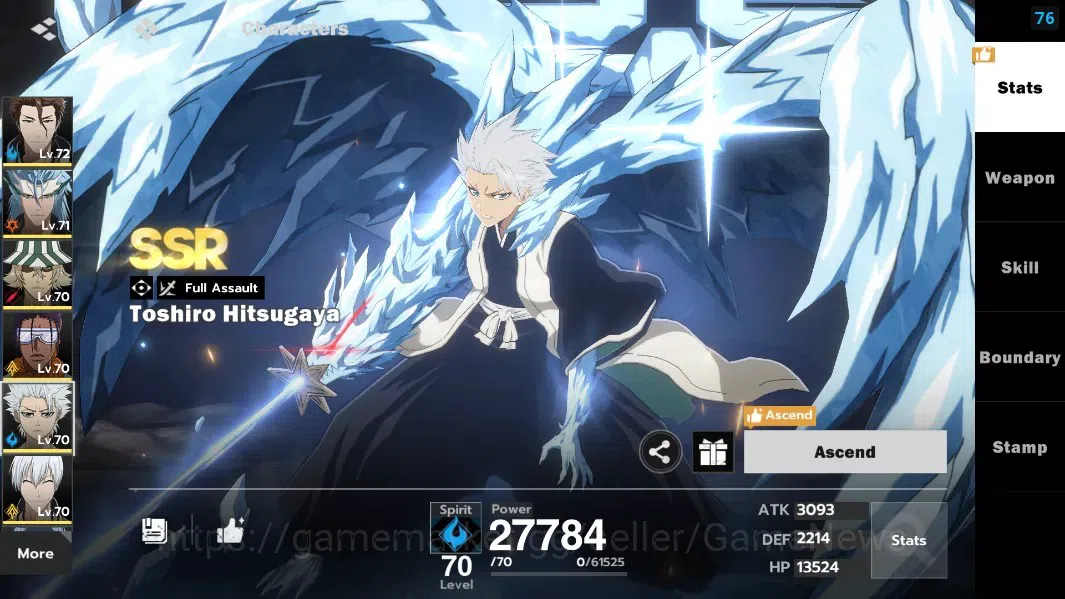 BLEACH: Soul Resonance Accounts NuverseSEA|LV 63|9 SSR [Aizen,UraharaB1,Gin,Yoruic image 14