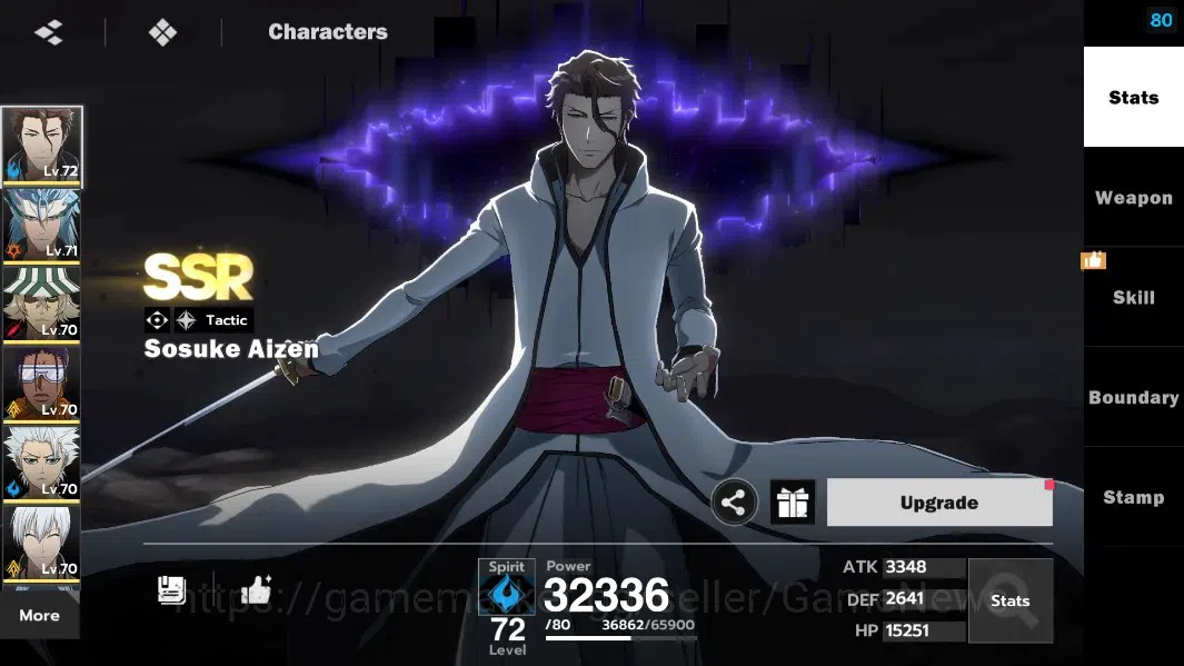BLEACH: Soul Resonance Accounts NuverseSEA|LV 63|9 SSR [Aizen,UraharaB1,Gin,Yoruic image 3