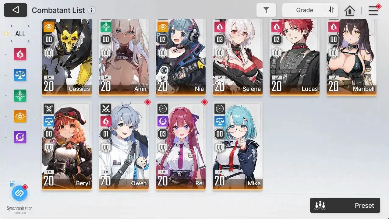 Chaos Zero Nightmare Accounts GLOBAL Lv36|5 SSR[HeidemariM2,Diana,Nine+Sign,etc] image 4