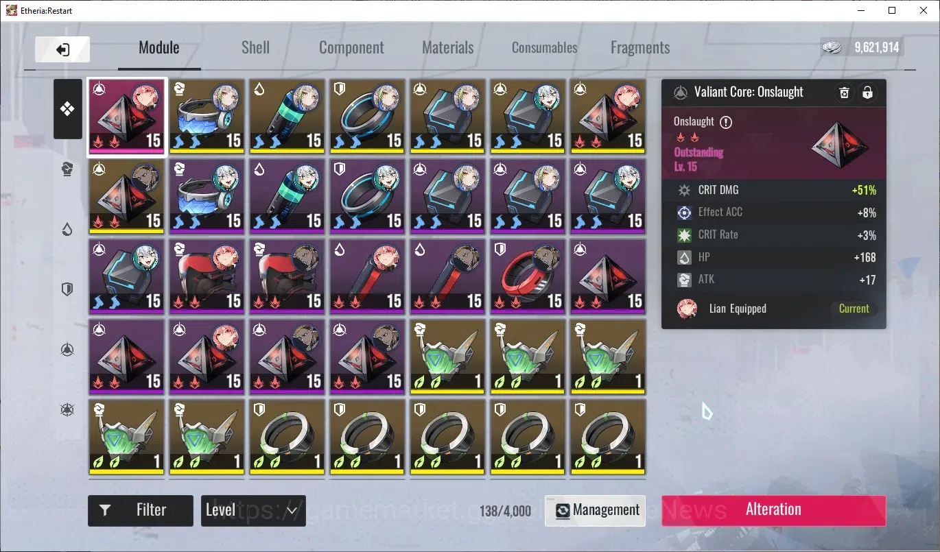 Etheria: Restart Accounts Mid‑Tier GLOBAL-S25|Lvl 36|17 SSR|Massiah,Lian,Kloss,Lingluo,Fuqiu,Xiada,Areal,Xuan 12