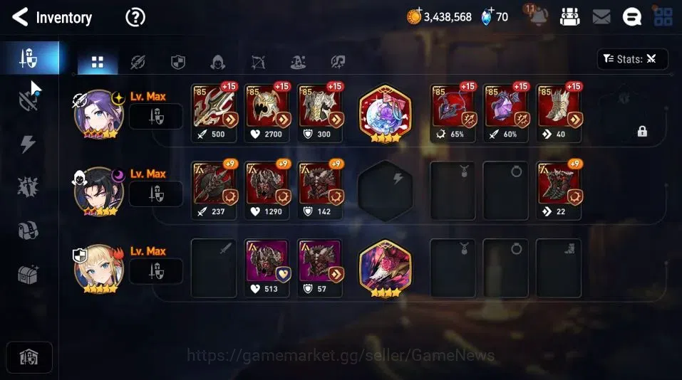 Epic Seven Accounts GLOBAL Unverif|New Era|3 ML[Straze,SE Celine,MChlo image 15