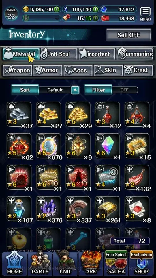 Last Cloudia Accounts GLOBAL|Rank 22|100K Crystal|Top Tier Unit [DL Jude image 10