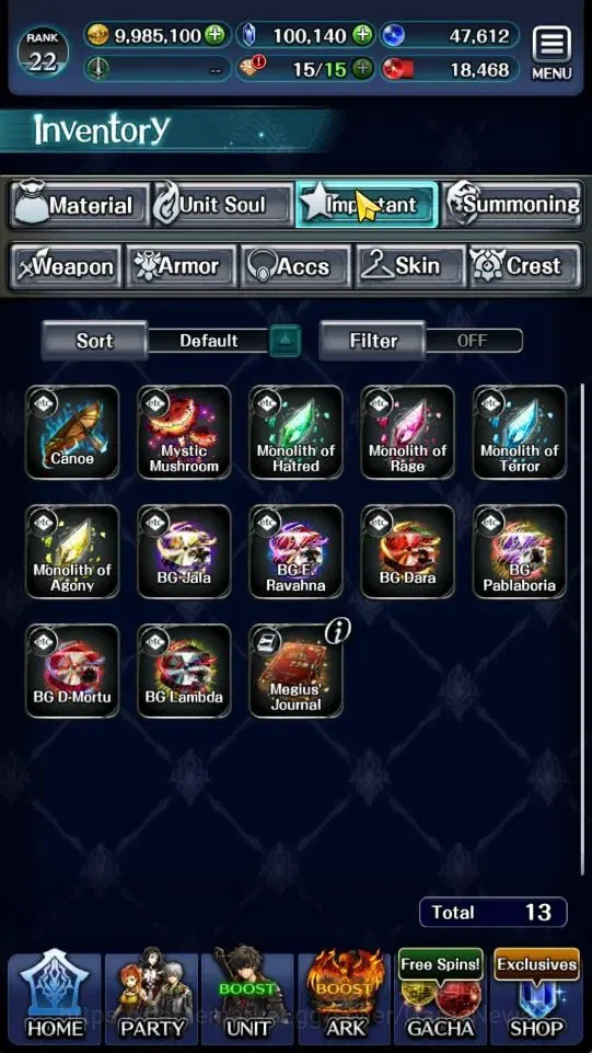 Last Cloudia Accounts GLOBAL|Rank 22|100K Crystal|Top Tier Unit [DL Jude image 12