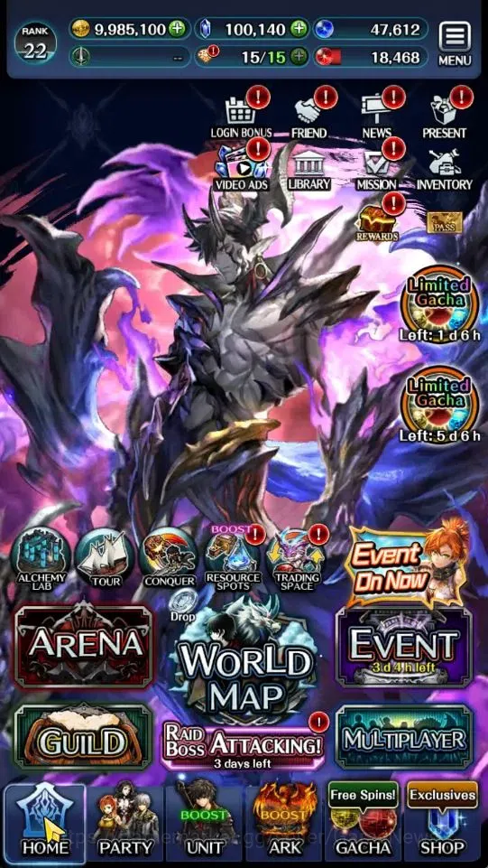 Last Cloudia Accounts GLOBAL|Rank 22|100K Crystal|Top Tier Unit [DL Jude image 7