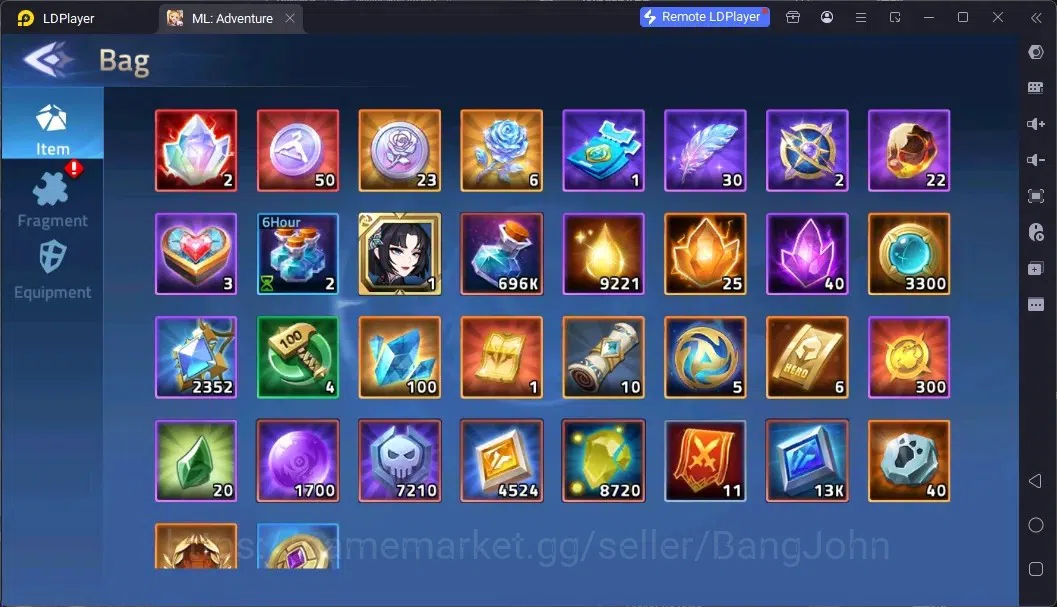 Mobile Legends: Adventure Accounts Global |LV 40|645k Power|VIP 4|Camp 28-6|Hero 57|63,642 Diamond|29 13