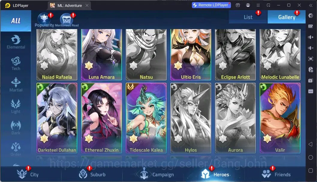 Mobile Legends: Adventure Accounts Global |LV 40|645k Power|VIP 4|Camp 28-6|Hero 57|63,642 Diamond|29 18