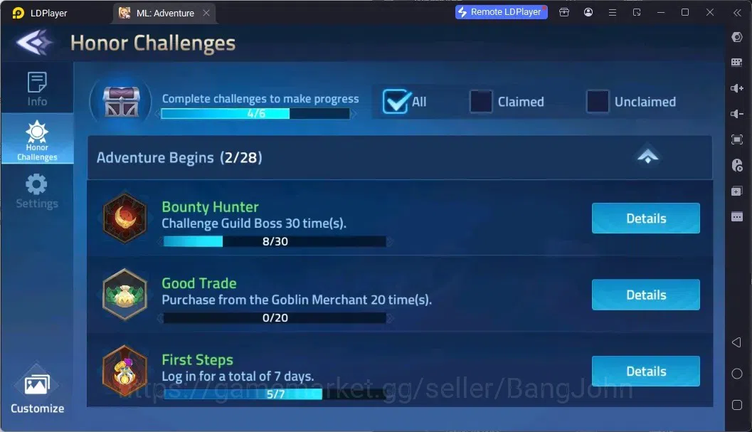 Mobile Legends: Adventure Accounts Global |LV 40|645k Power|VIP 4|Camp 28-6|Hero 57|63,642 Diamond|29 2