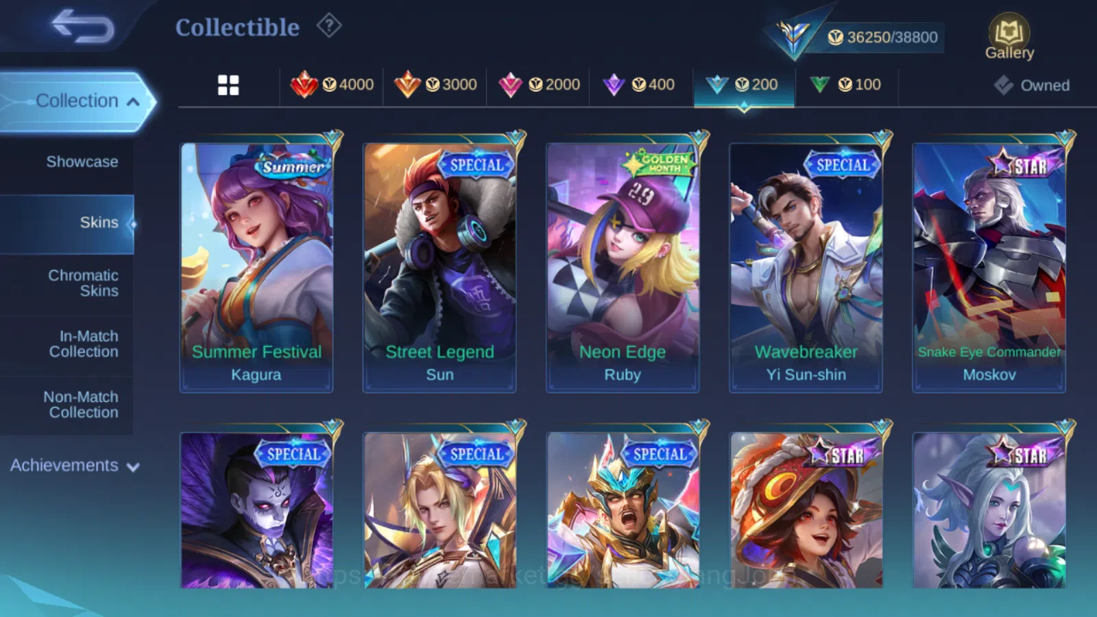 Mobile Legends: Bang Bang Accounts Others Hero 71 | skin 127 | prime granger | prime claude | lightborn alucard epic nana 11