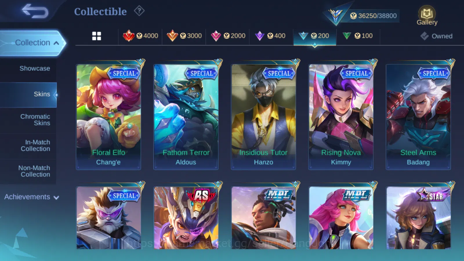 Mobile Legends: Bang Bang Accounts Others Hero 71 | skin 127 | prime granger | prime claude | lightborn alucard epic nana 12