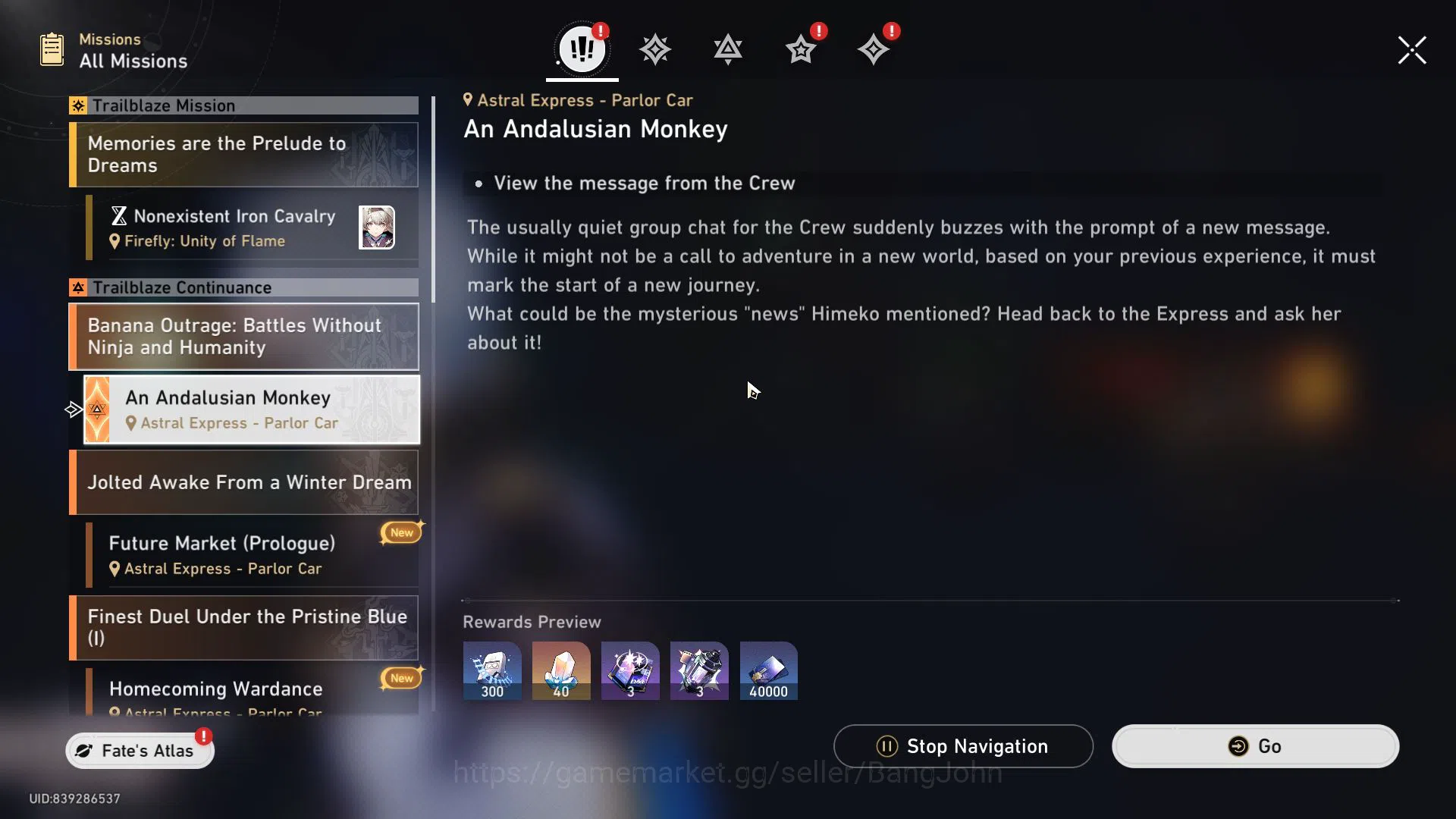 Honkai Star Rail Accounts Others ASIA | TL 67 | JADE 6026 | Golden Companion Spirit 2 | Team Premium Phainon | Phainon 5