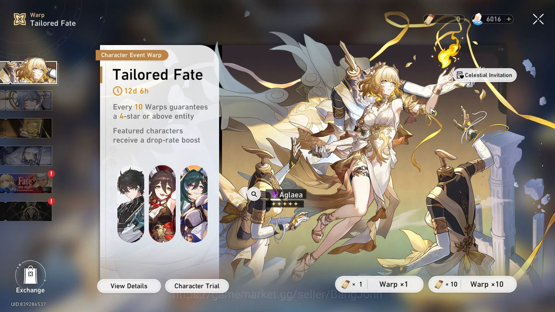 Honkai Star Rail Accounts Others ASIA | TL 67 | JADE 6026 | Golden Companion Spirit 2 | Team Premium Phainon | Phainon 6