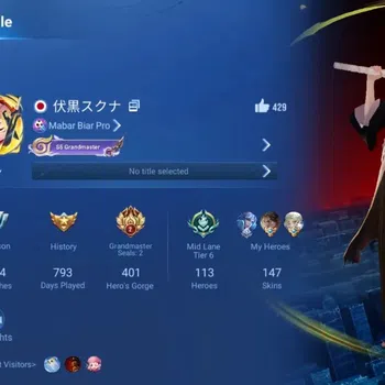 Honor of Kings Accounts Rare Skin Global|113H 147S|Collab Bleach Musashi [Percious Ichigo]|2 Limited [Li Bai&Kongming]|KIC