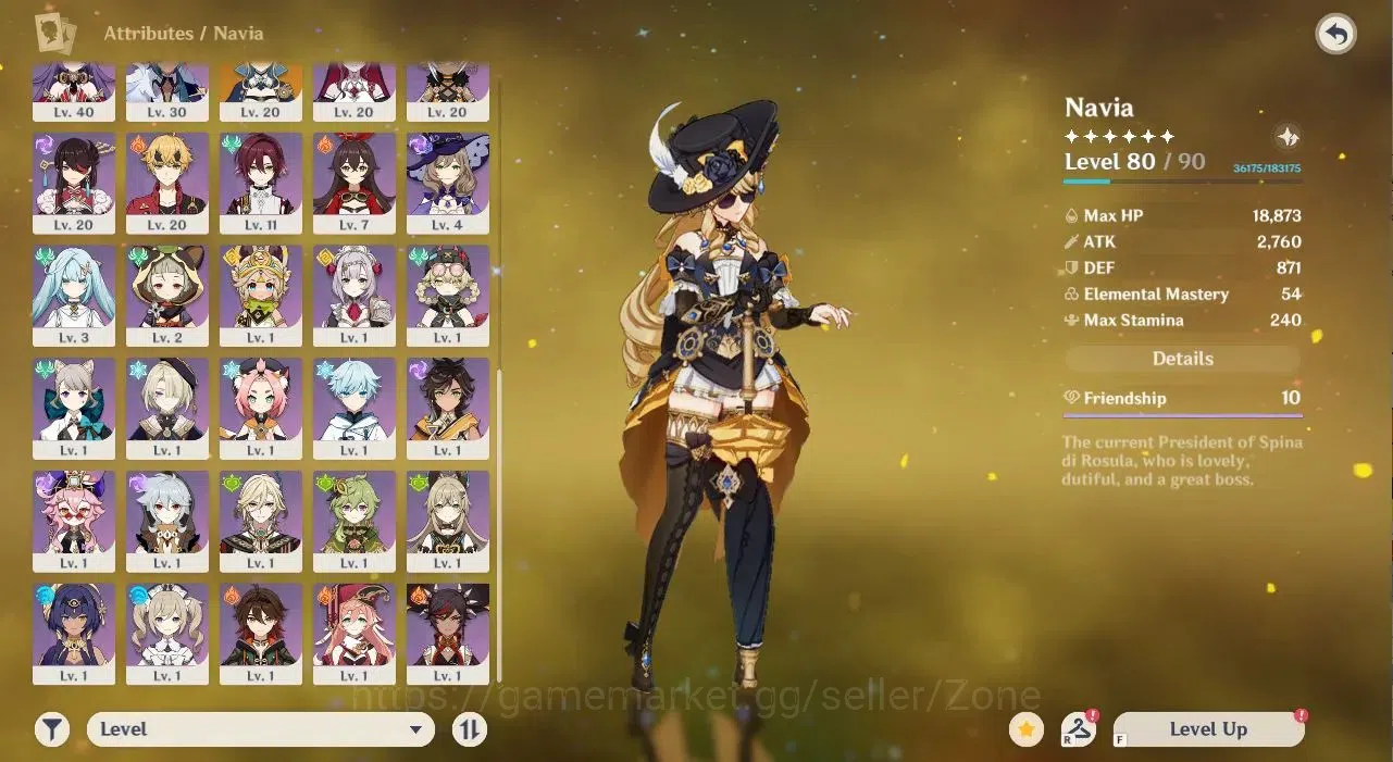 Genshin Impact Accounts ASIA|AR 57|11 Limited 5*CHAR (Navia,Neuvillette,Ra image 3