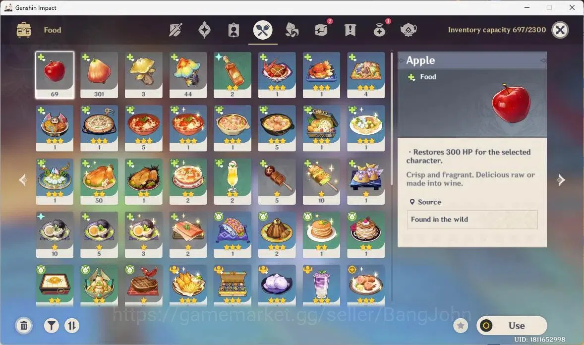 Genshin Impact Accounts ASIA | AR 45 | Flins premium (Flins,Ineffa,Columbi image 9
