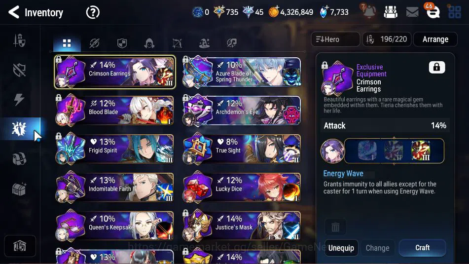 Epic Seven Accounts GBL Unverif|9 ML (NM Luna,C Lilias,DD Ray,Etc)+TA  image 14