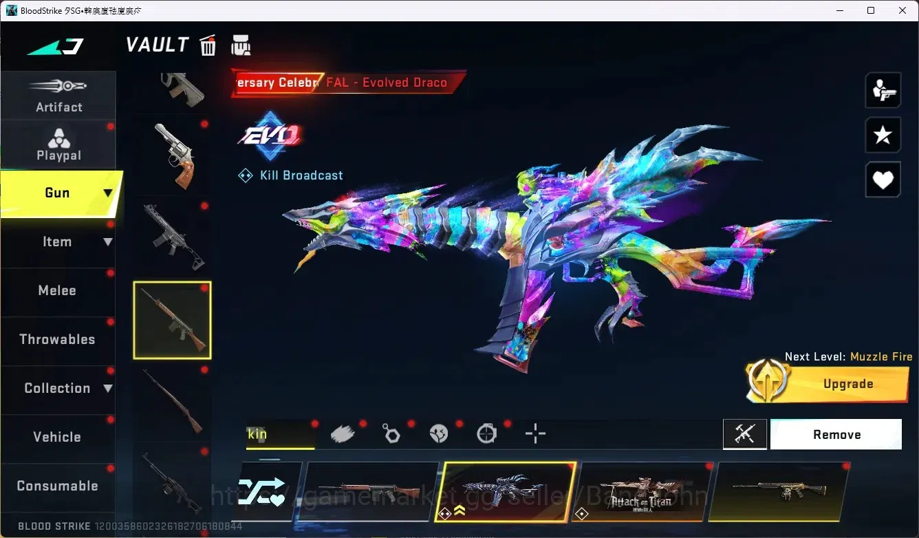 Blood Strike Accounts ASIA|Melee Ultra Scythe-Luna Slash|1 Evo Gun|10 Co image 20