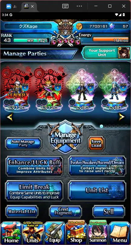 Grand Summoners Accounts Others GLOBAL|6 Ascend|Paladin Roy TW,WH Fen,Jay,Canaria,etc|Take mail|check SS|GS111B 6