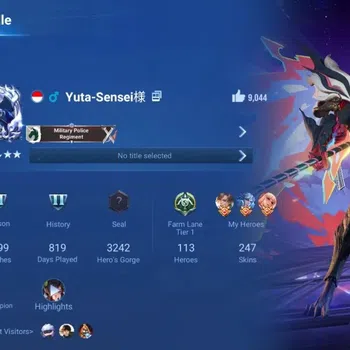 Honor of Kings Accounts Rare Skin Global|113H 247S|Mythic Lu Bu|Precious Feyd [Bleach]|JJK Gojo|2 LNY26 & 1 LNY24|1