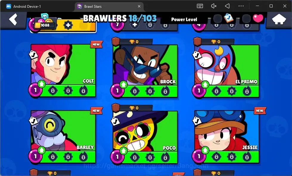 Brawl Stars Accounts Global | 1088 Thropy|18 Brawler|3 Max Hypercharge image 6