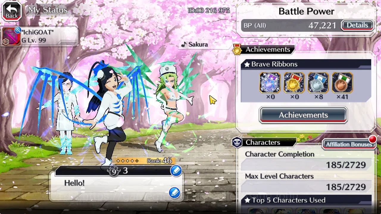 Bleach: Brave Souls Accounts [GLOBAL]6K Orbs+Fresh All Story|GiseleG,Candice TY image 20